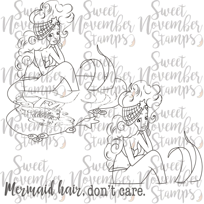 Digital Stamp - Mermaid Reflections: Mariana