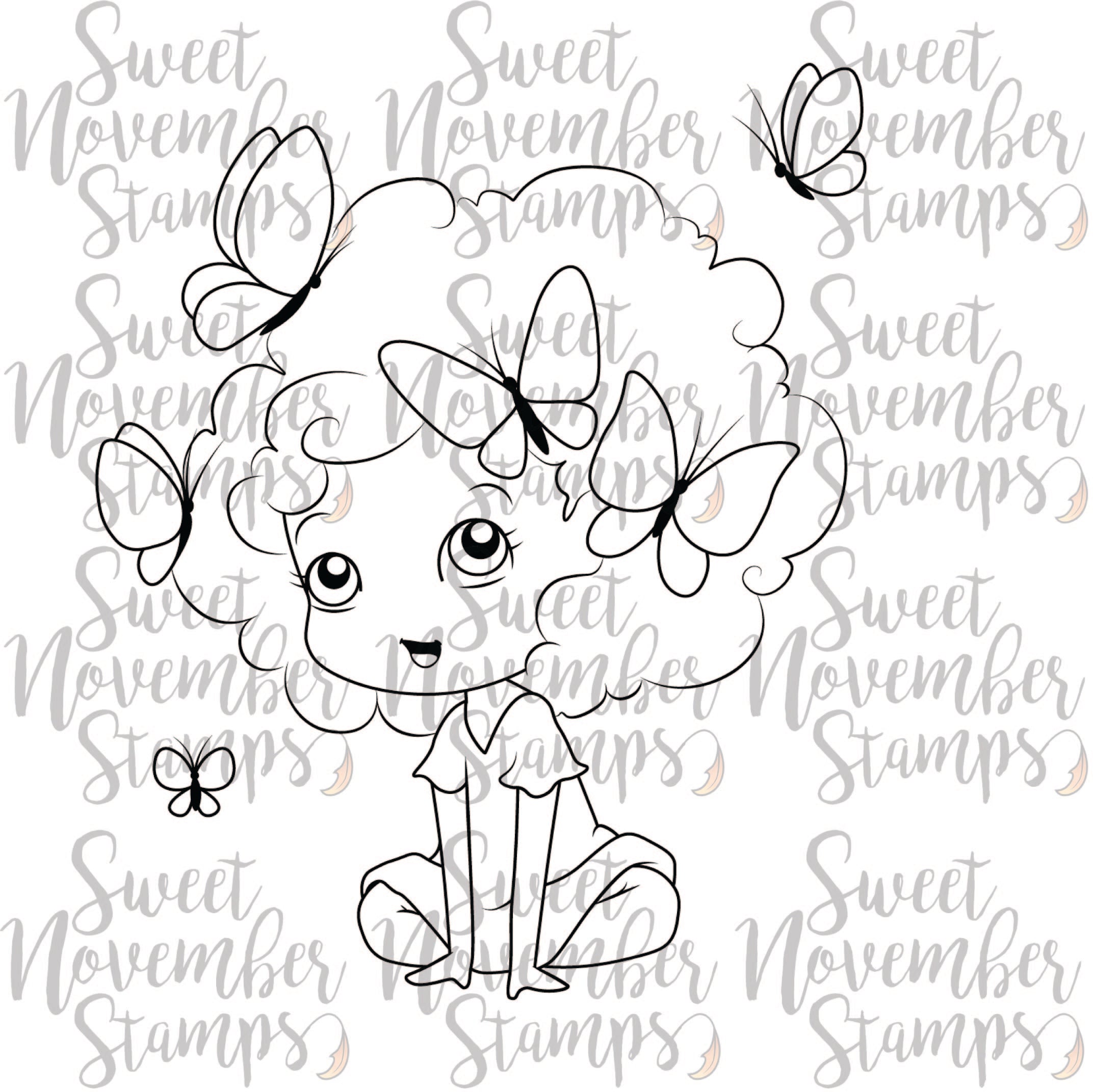 Digital Stamp - Flutterbee: Mariposa