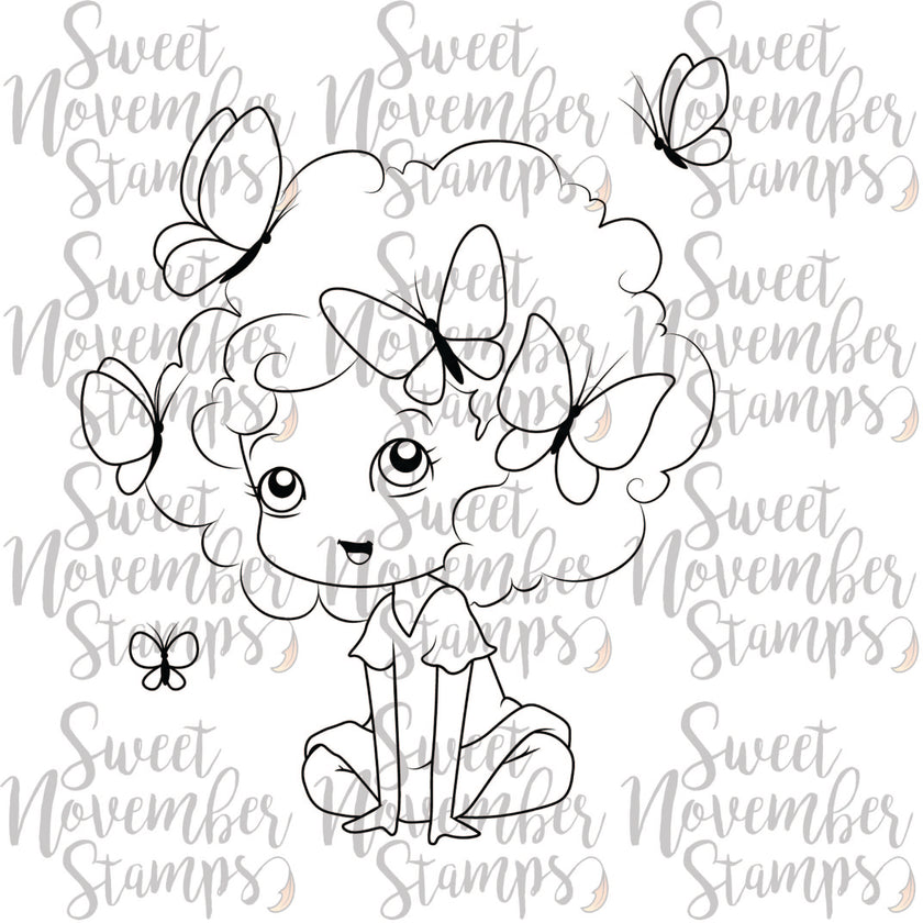 Digital Stamp - Flutterbee: Mariposa