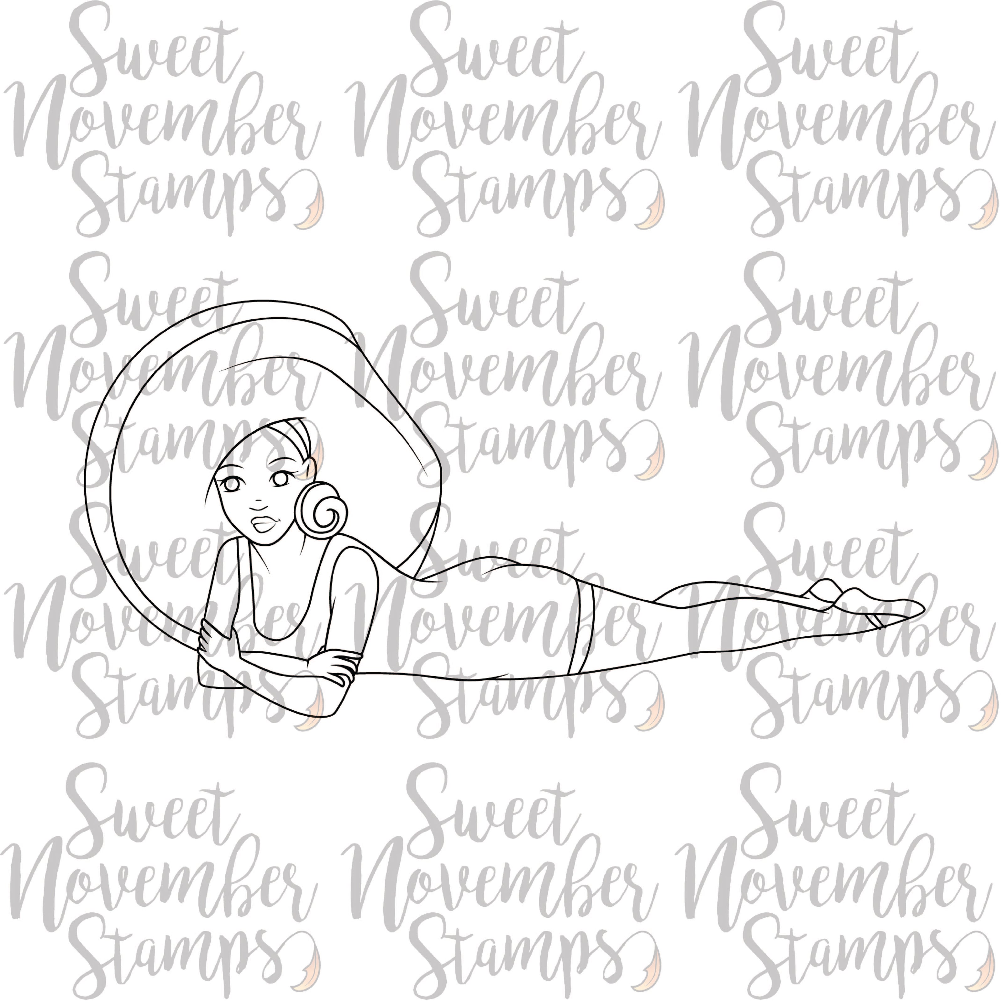 Digital Stamp - Vintage Beach Ladies: Martha