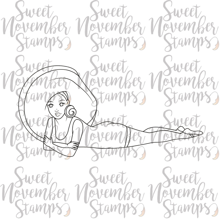 Digital Stamp - Vintage Beach Ladies: Martha