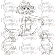 Digital Stamp - Mermaid Pals: Melody Shoresong and Cliff & Windy