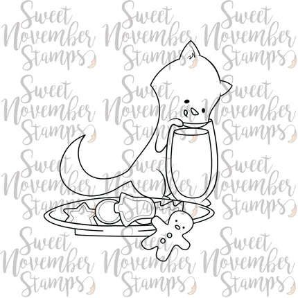 Digital Stamp - Sweet November Vault: Midnight's milk and cookies