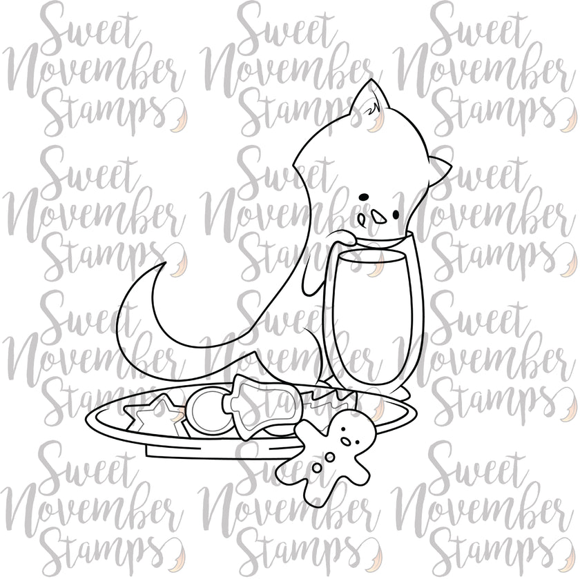 Digital Stamp - Sweet November Vault: Midnight's milk and cookies