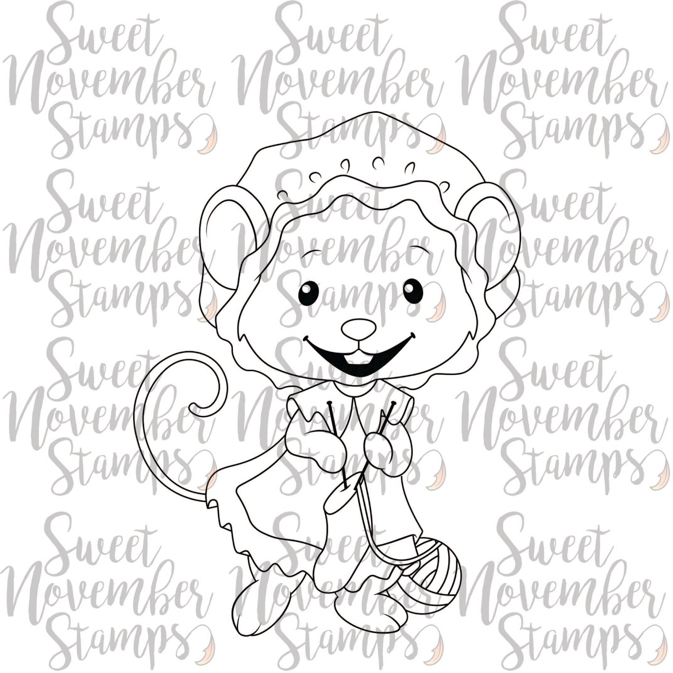 Digital Stamp - Merry Chrismouse: Mrs. Claus Mouse