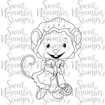 Digital Stamp - Merry Chrismouse: Mrs. Claus Mouse