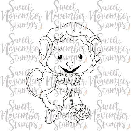 Digital Stamp - Merry Chrismouse: Mrs. Claus Mouse