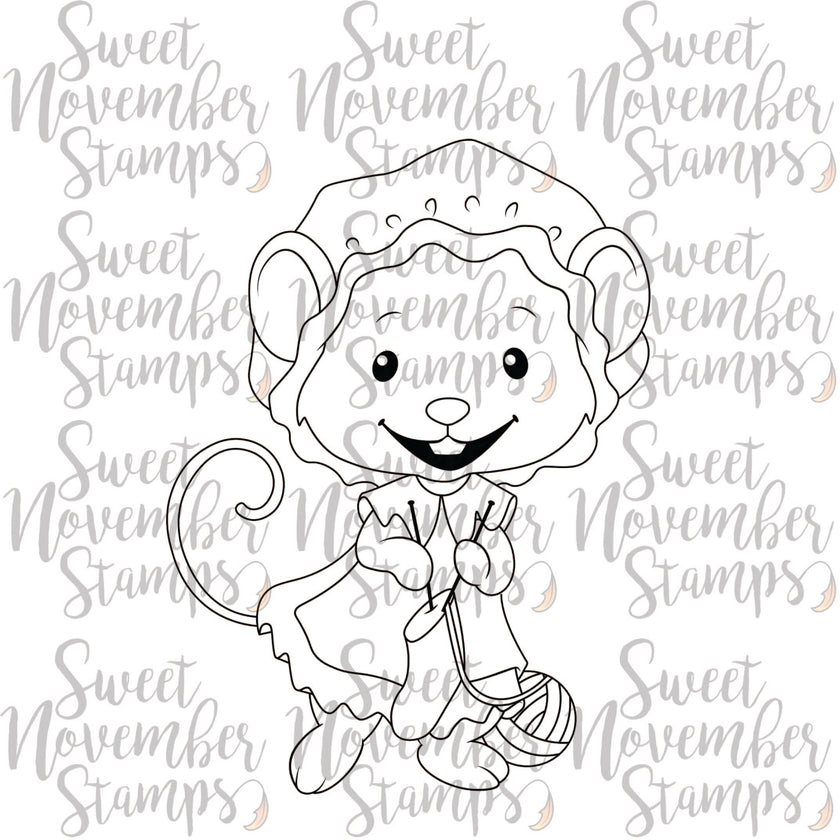 Digital Stamp - Merry Chrismouse: Mrs. Claus Mouse