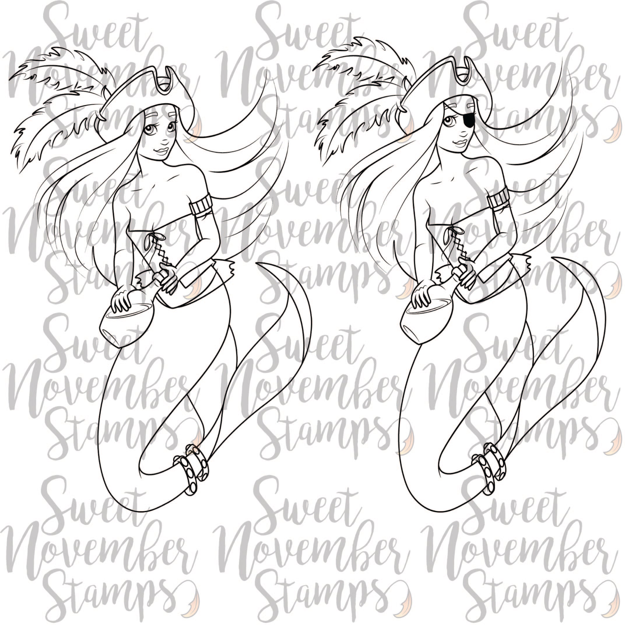 Digital Stamp - Pirates Beware: Mutiny Highseas