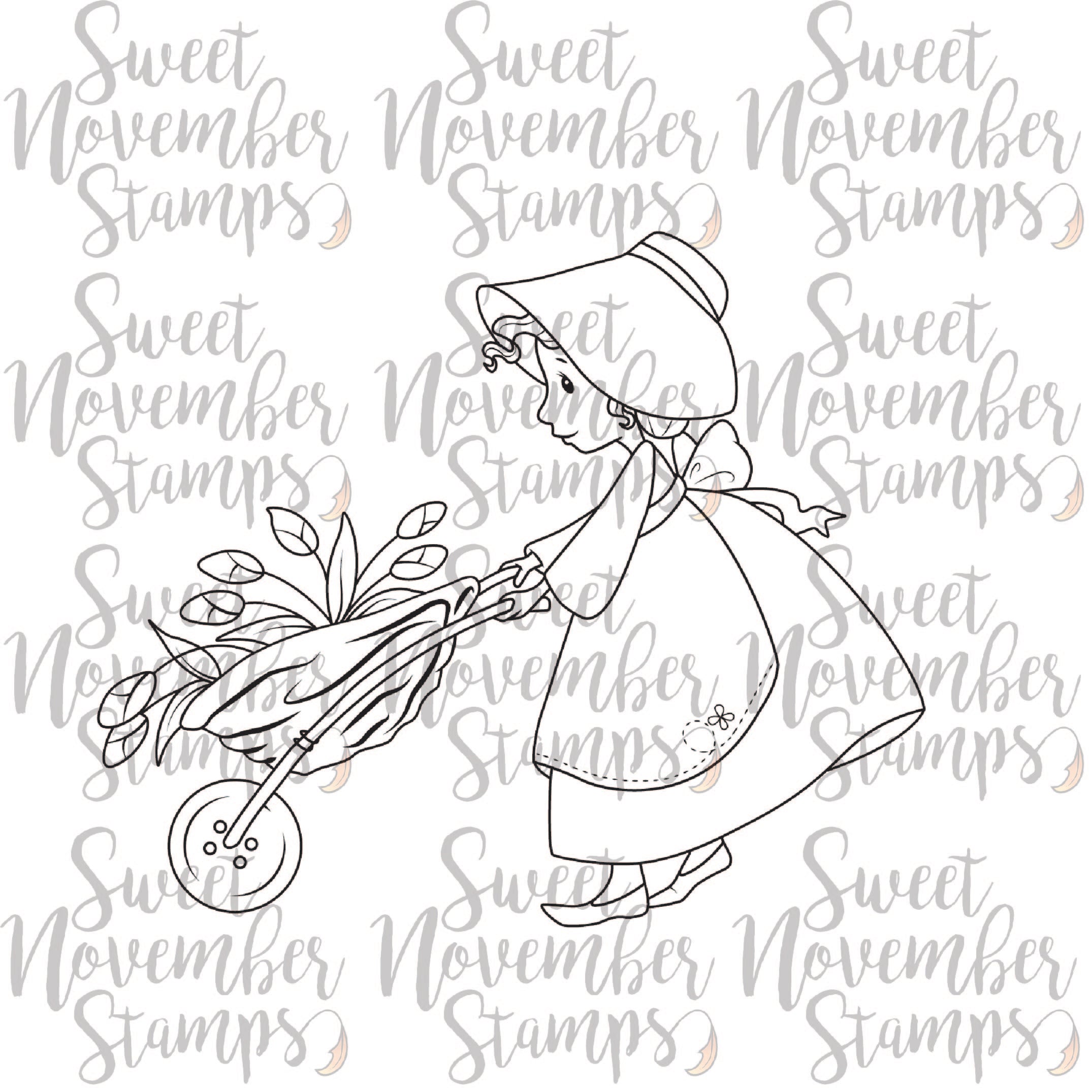 Digital Stamp - Sweet November Vault: Garden Girl Myra