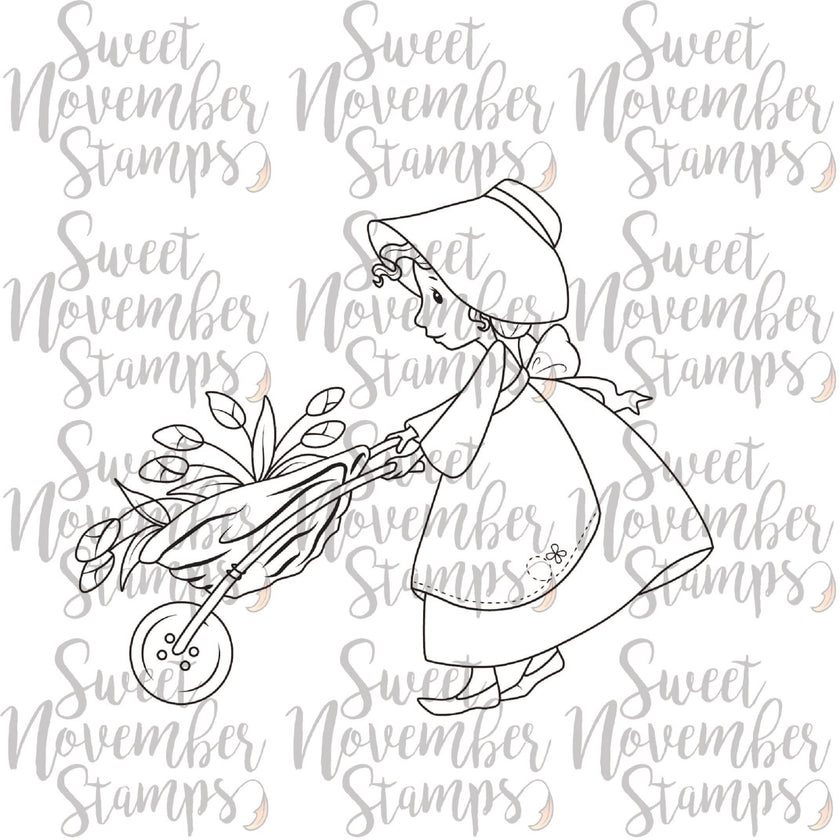 Digital Stamp - Sweet November Vault: Garden Girl Myra