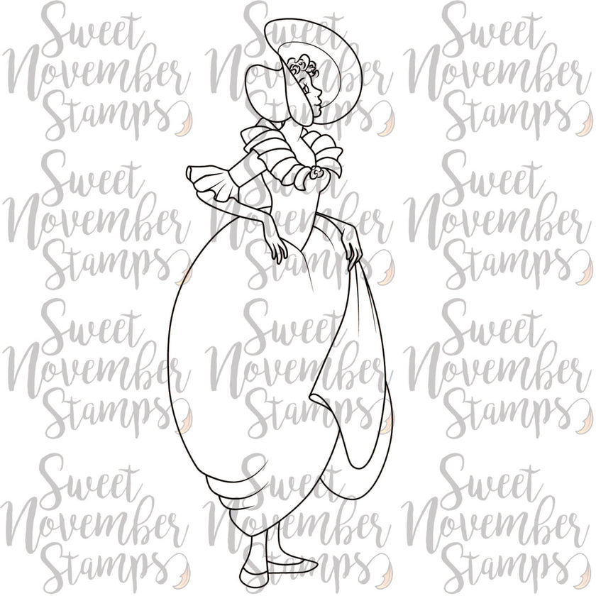 Digital Stamp - Vintage Spring Ladies: Myrtle