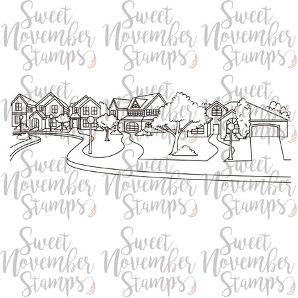 Digital Stamp - Neighborhood Background Builder