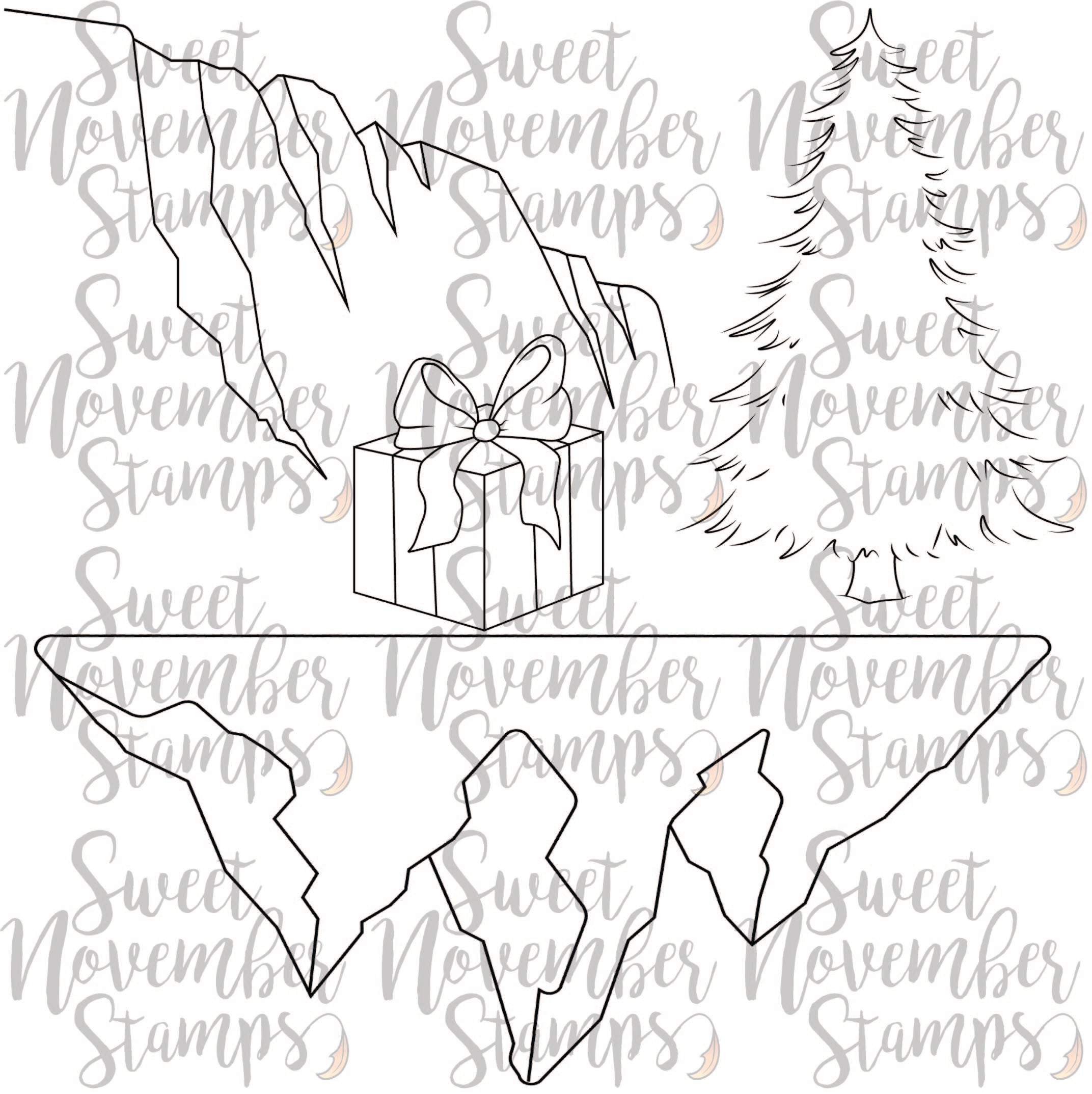 Digital Stamp - North Pole Friends: Background Builder Set