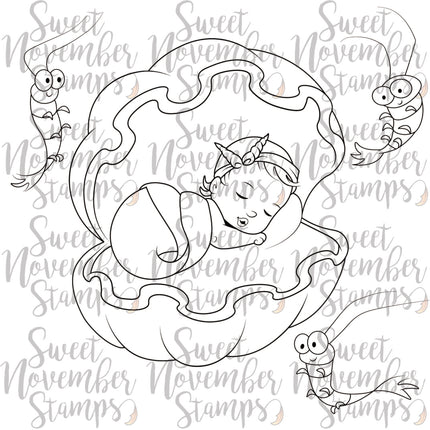 Digital Stamp - Merbabies: Pebble, Gumbo, Jumbo and Little Fry