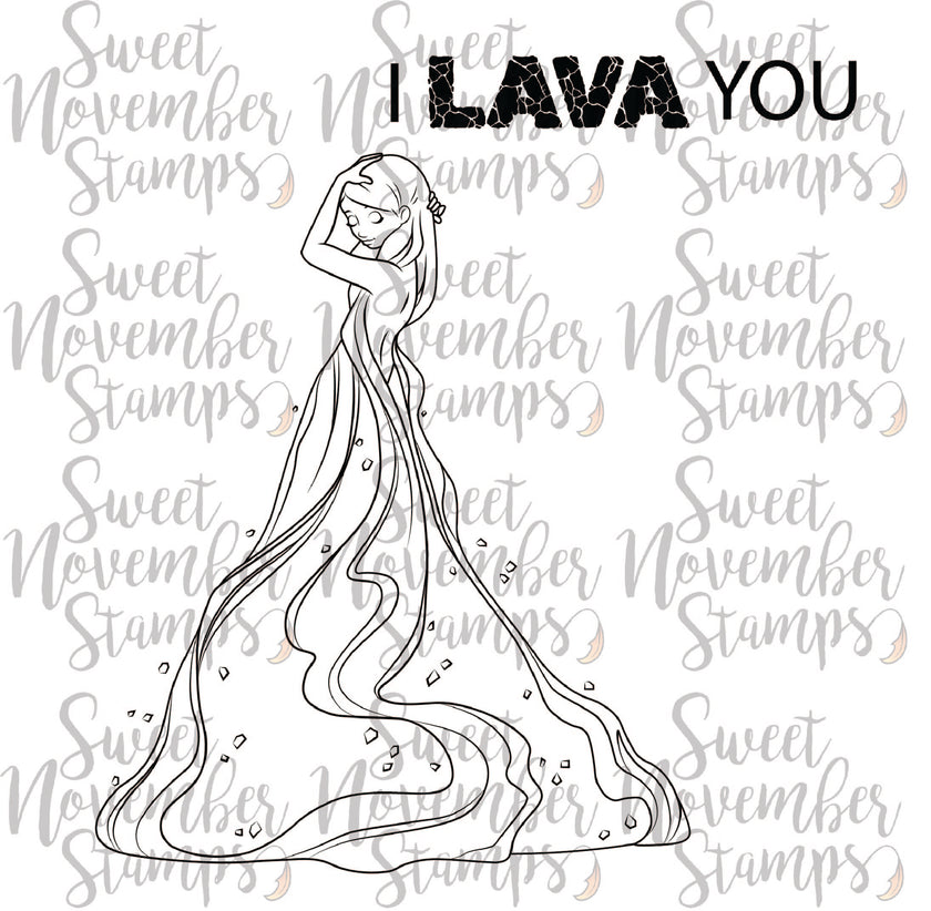 Digital Stamp - Pele