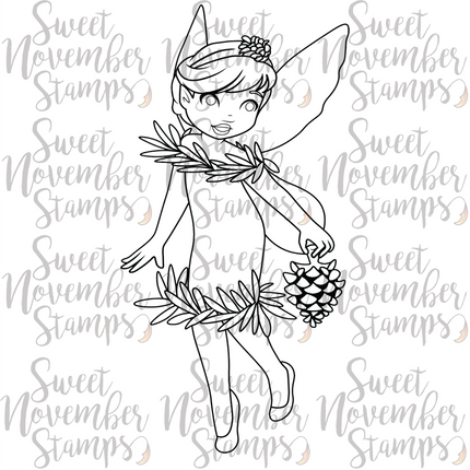 Digital Stamp - Pine Fairy