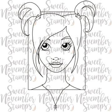 Digital Stamp - Zodiac Girl: Pisces