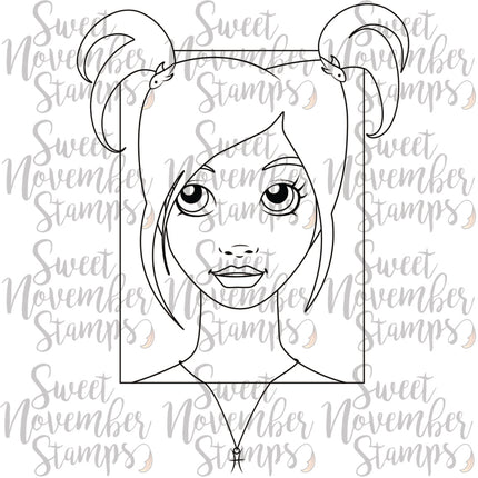 Digital Stamp - Zodiac Girl: Pisces