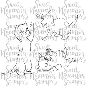 Digital Stamp - Playful Kittens