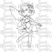 Digital Stamp - Poinsettia Fairy