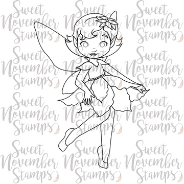 Digital Stamp - Poinsettia Fairy