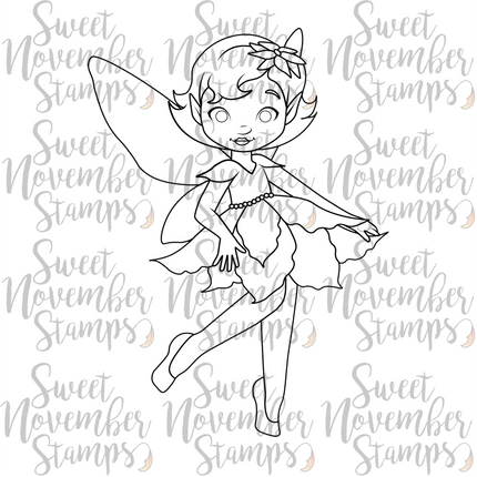 Digital Stamp - Poinsettia Fairy