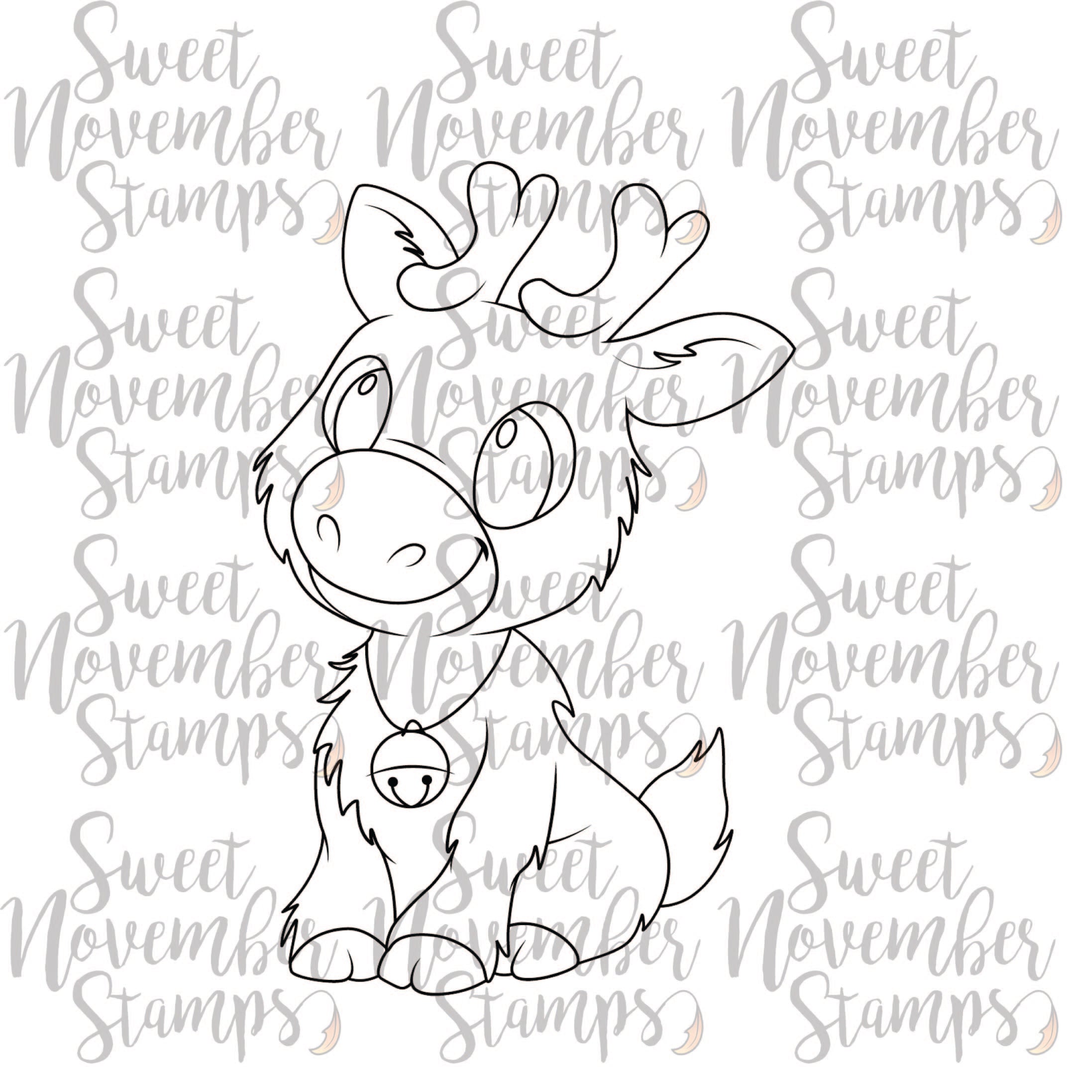 Digital Stamp - Reindeer Games: Puddin