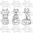 Digital Stamp - Sweet November Vault: Pumpkin Fun, Luna, Vlad and Lucy