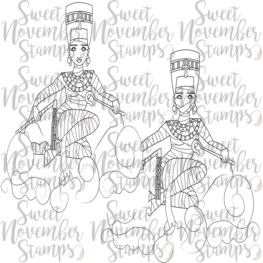 Digital Stamp - Ladies of All Hallow's Eve: Queen Amunet