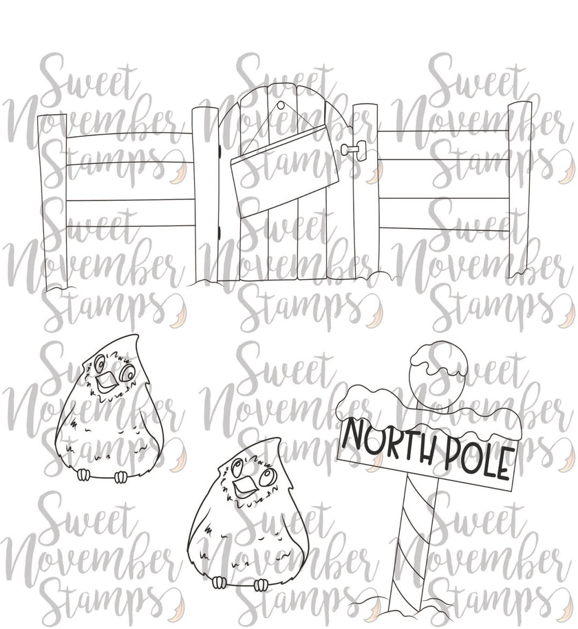 Digital Stamp - Reindeer Games: Scene Builder Set