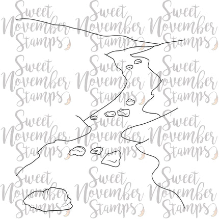 Digital Stamp - Scene Builder: Fairytale Beauty Pageant the Riverbed