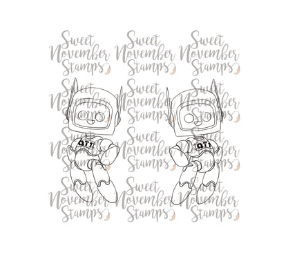 Digital Stamp - Robots vs Aliens: Robot QT1