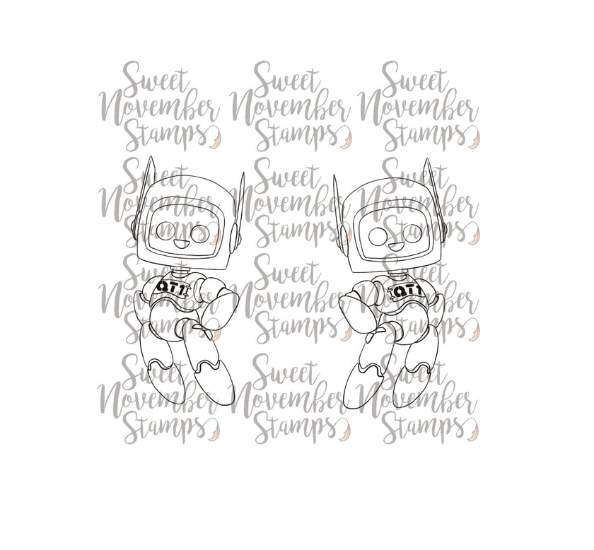 Digital Stamp - Robots vs Aliens: Robot QT1