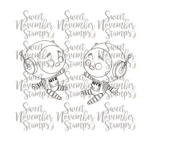 Digital Stamp - Robots vs Aliens: Robot QT2