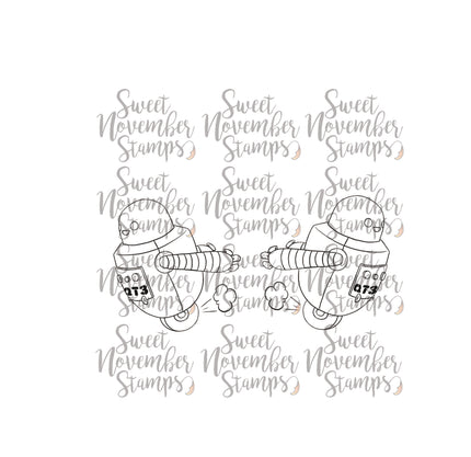 Digital Stamp - Robots vs Aliens: Robot QT3