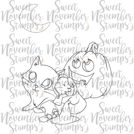 Digital Stamp - Witchwee - Rowena Halloween pack