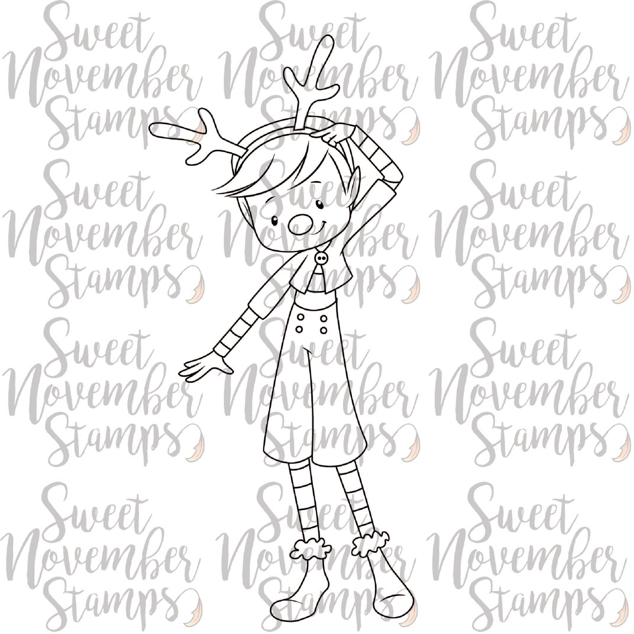 Digital Stamp - Sweet November Vault: Christmas Pixie Rudy
