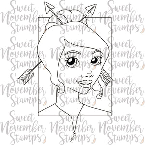 Digital Stamp - Zodiac Girl: Sagittarius