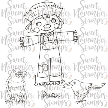Digital Stamp - Something to Crow About: Sam Strawman