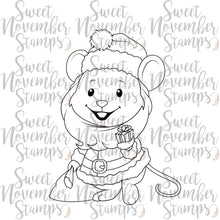 Load image into Gallery viewer, Digital Stamp - Merry Chrismouse: Santa Mouse
