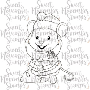 Digital Stamp - Merry Chrismouse: Santa Mouse
