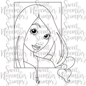 Digital Stamp - Zodiac Girl: Scorpio