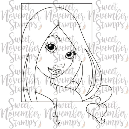 Digital Stamp - Zodiac Girl: Scorpio