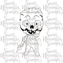 Load image into Gallery viewer, Digital Stamp - Halloween Masquerade: Scottie the Skeleton

