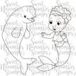 Digital Stamp - Merbabies: Shelly and Bebe