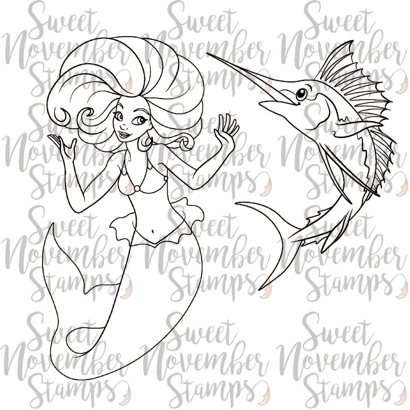 Digital Stamp - Stabby,Bitey: Skipper Openwater and Marlin