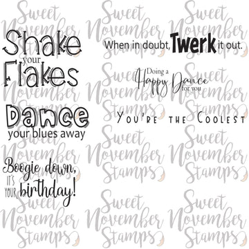 Digital Stamp - Snowmen Sentiment Set