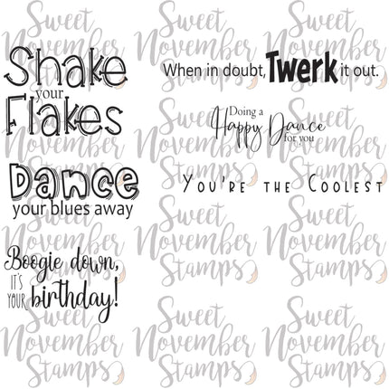 Digital Stamp - Snowmen Sentiment Set