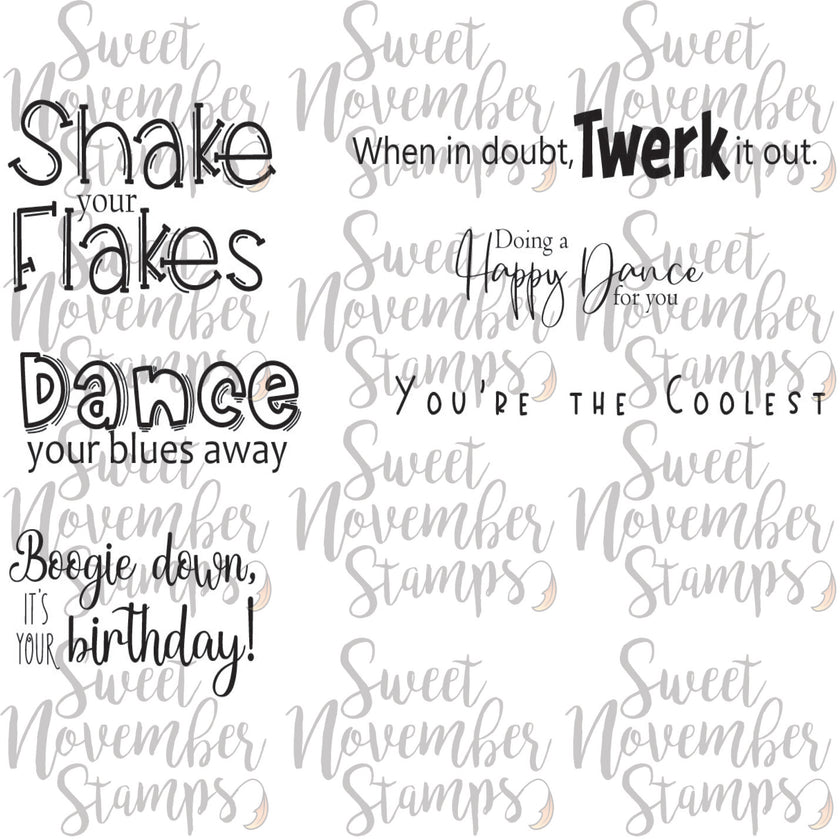 Digital Stamp - Snowmen Sentiment Set